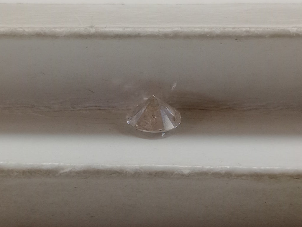 1.01 CT Natural Round Brilliant H-I imperfect