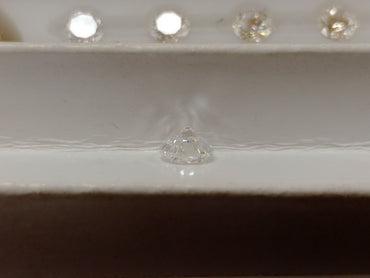 0.98 CT Natural Round Brilliant E-F I2 Open Culet