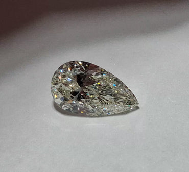 GIA 1.01 CT Natural Pear K SI2 MED BLUE