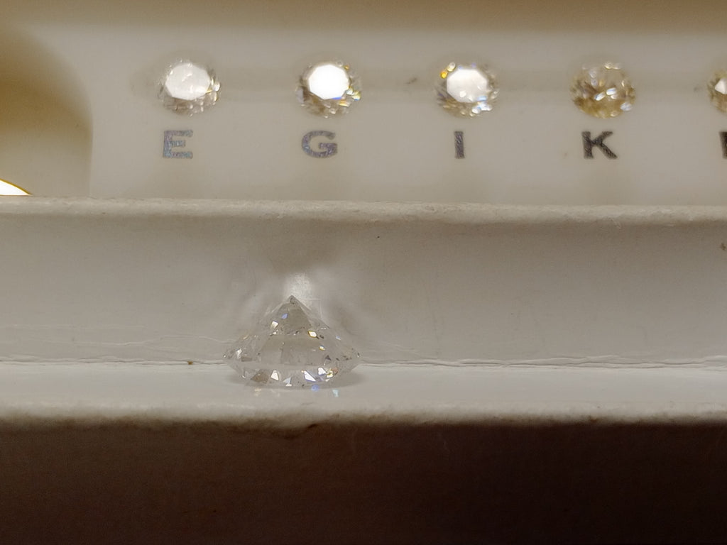 GIA 3.13 CT Round Diamond, E, I2