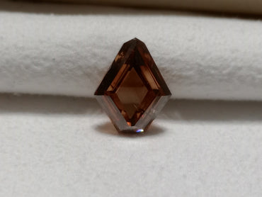 4.11 CT GIA Modified Kite Portrait Cut Natural Diamond Fancy Dark Orangy Brown I1