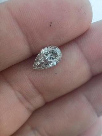 HRD 1.83 CT Natural Pear J I1 VG VG Nice Make
