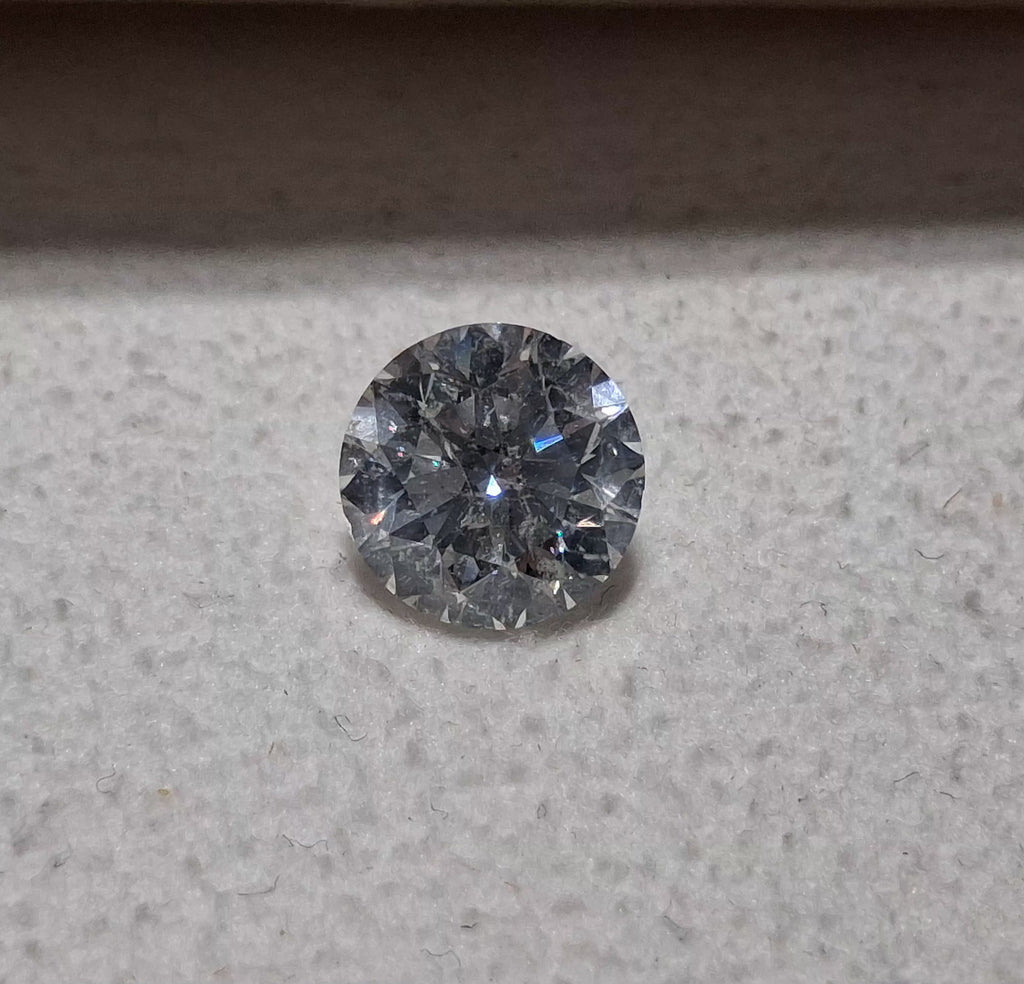 HRD 2.00 CT Natural Round Brilliant F P1 EX EX VG