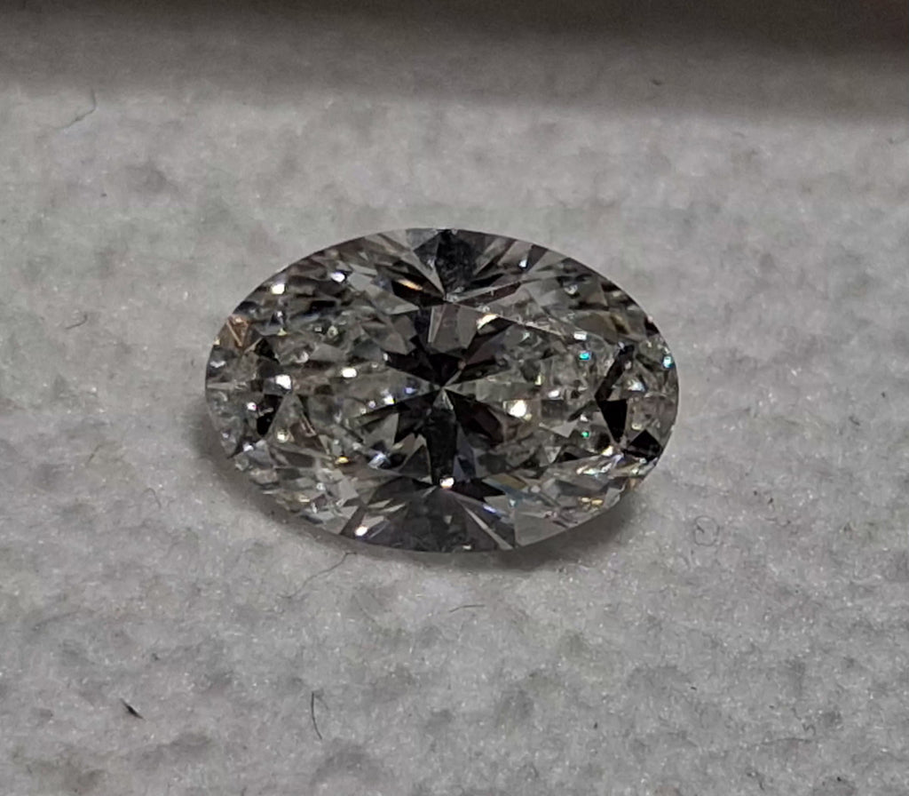 GIA 1.02 CT Natural Oval Brilliant H SI2 VG VG