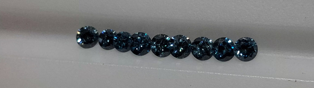 14.05 CTW Natural Blue SI-Imperfect Round Parcel