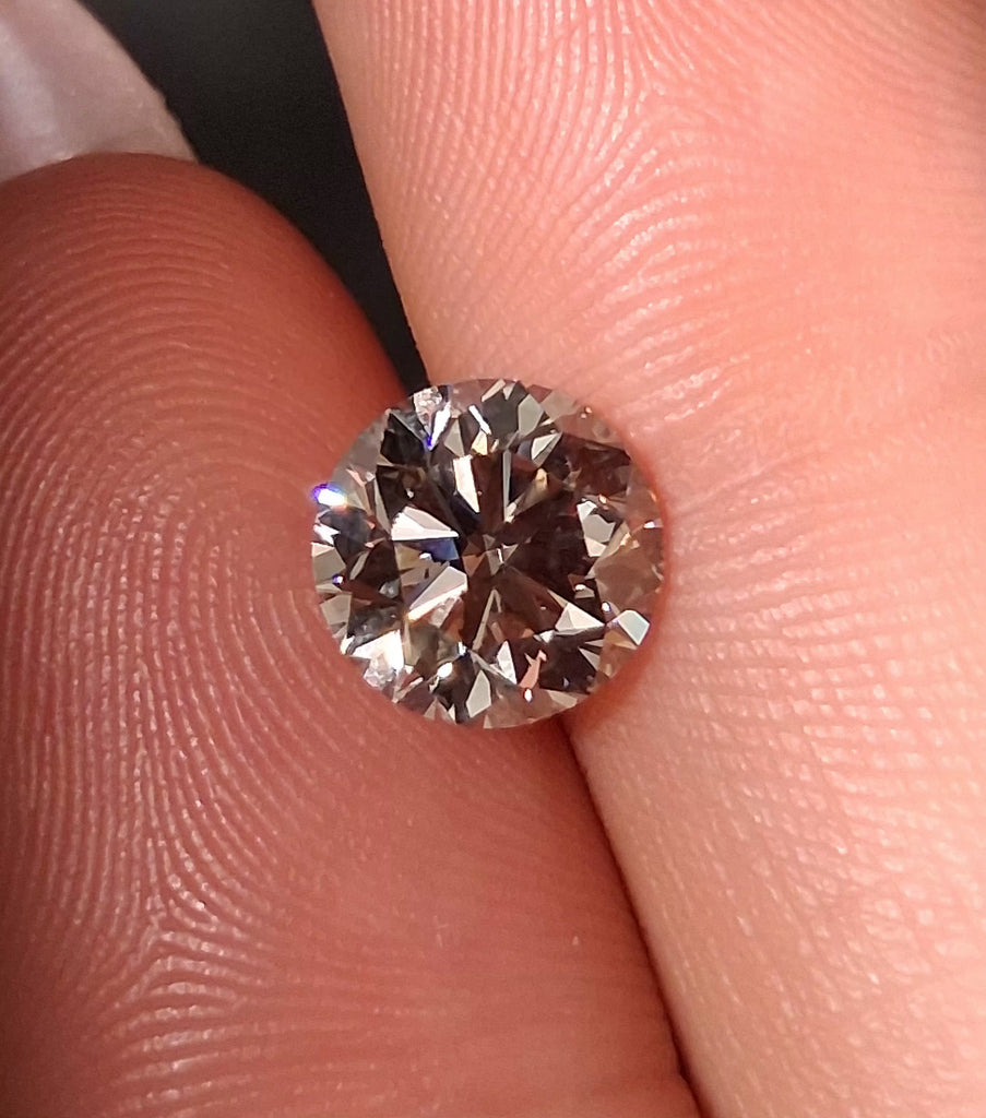 GIA 2.01 CT Natural Round Brilliant ST Light Brown SI1