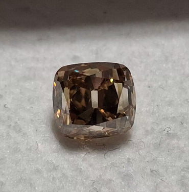 1.21 CT GIA Cushion Brilliant Natural Diamond Fancy Dark Yellowish Brown VS2