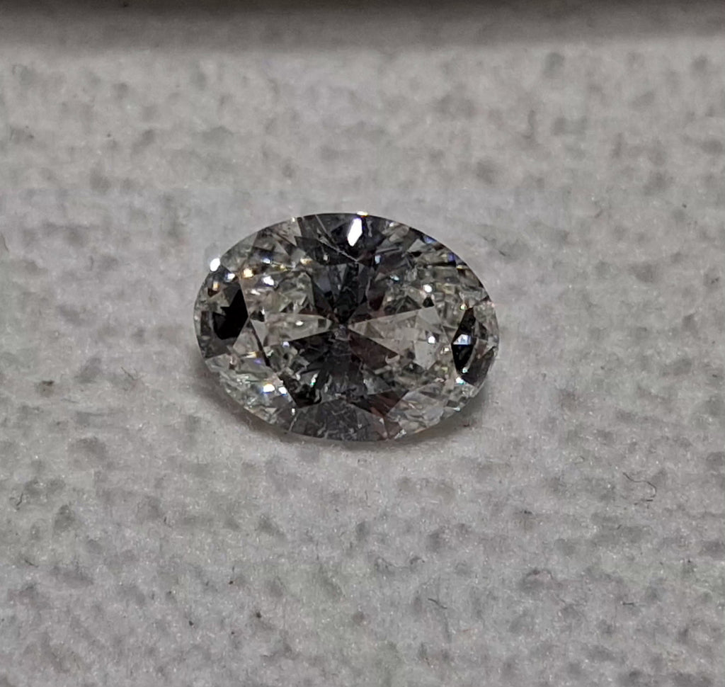 GIA 1.04 CT Natural Oval Brilliant H SI2