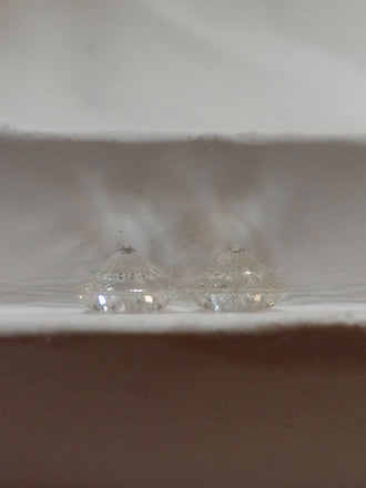 2.65 CT Natural Round Brilliant Match IJ I1-I2