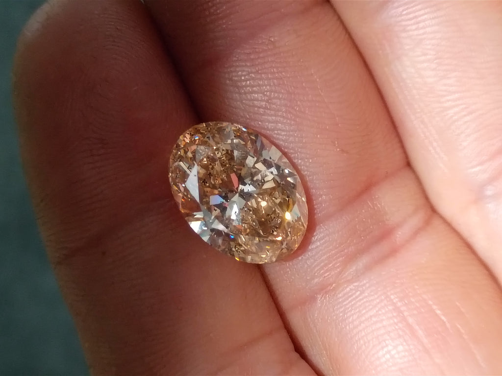 8.01 CT IGI Oval Brilliant Natural Diamond W-X SI2
