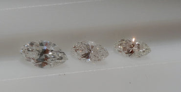 0.93 TCTW Marquise Cut Natural Diamonds (3) G-H VS-SI1
