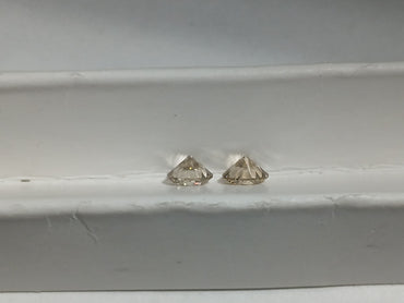 0.92 CT Round Brilliant Natural Diamonds Matching Brown SI1