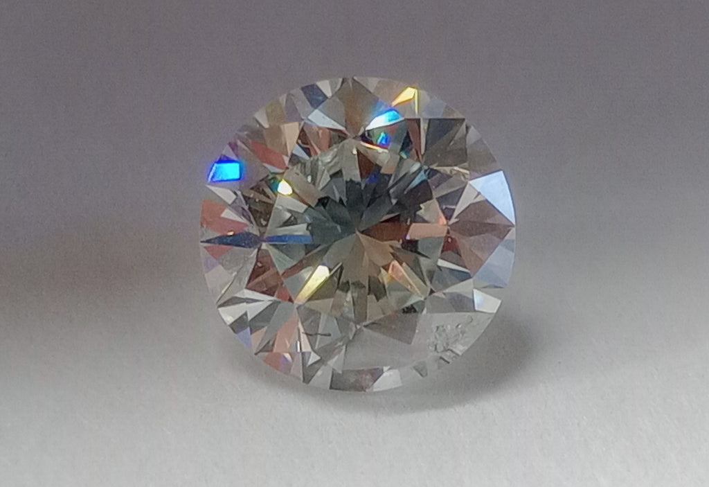 1.09 CT Round Brilliant Cut Natural Diamond J-K I1-I2