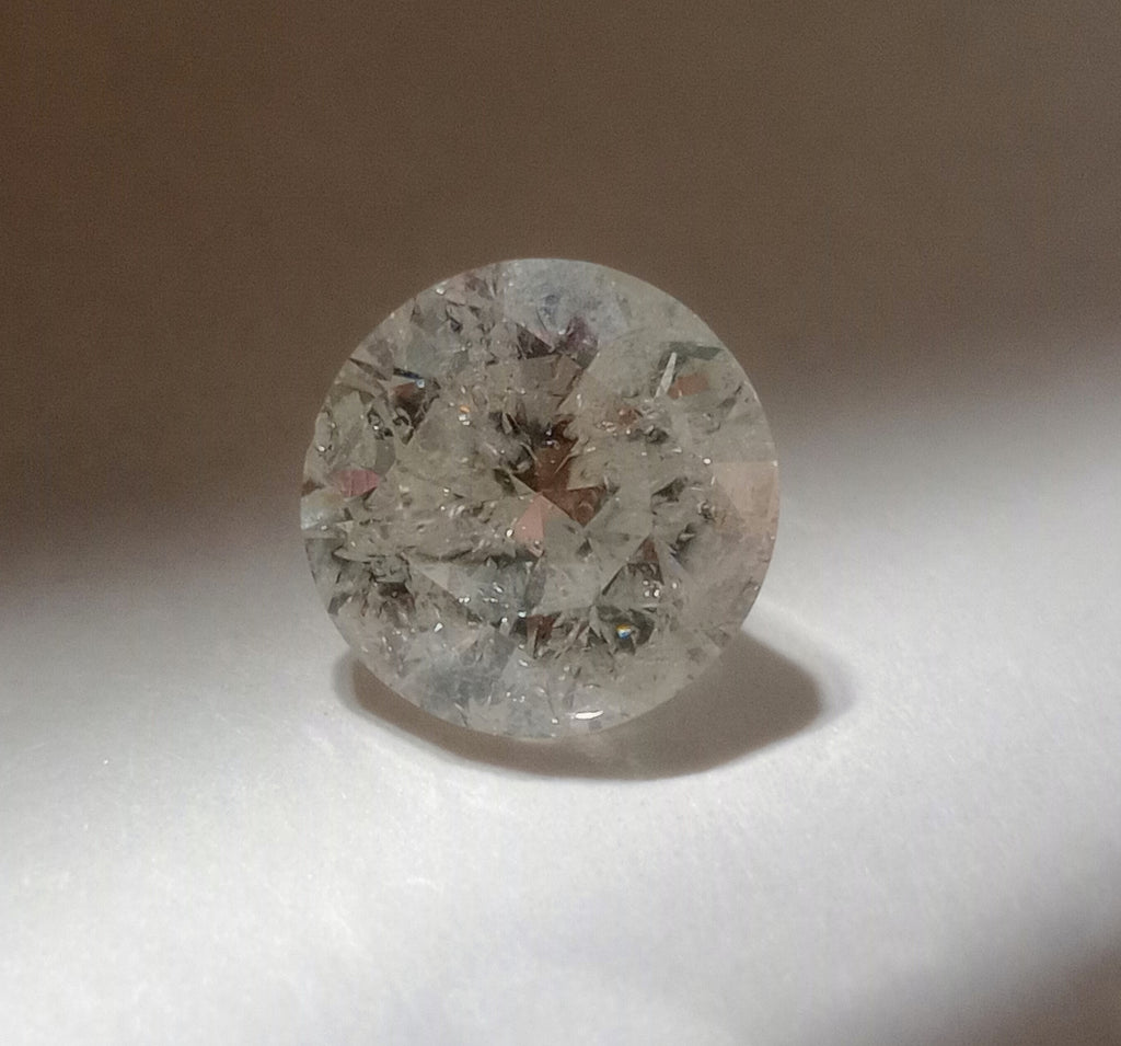 3.00 CT Natural Round Brilliant IJ Imperfect