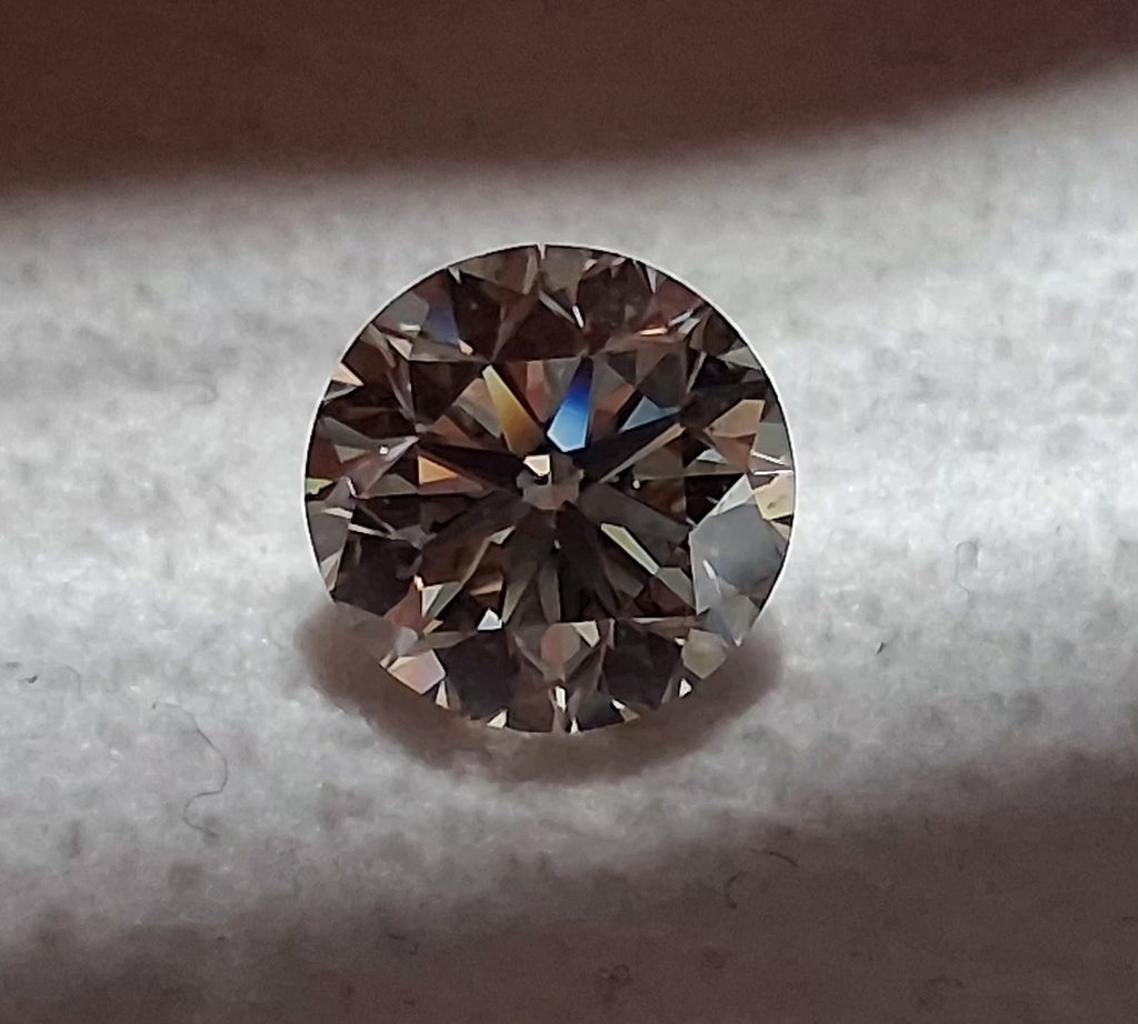GIA 2.01 CT Natural Round Brilliant ST Light Brown SI1