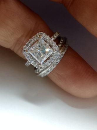 IGI Center Stone EST 2.10 CT Princess Diamond, G-H, I2