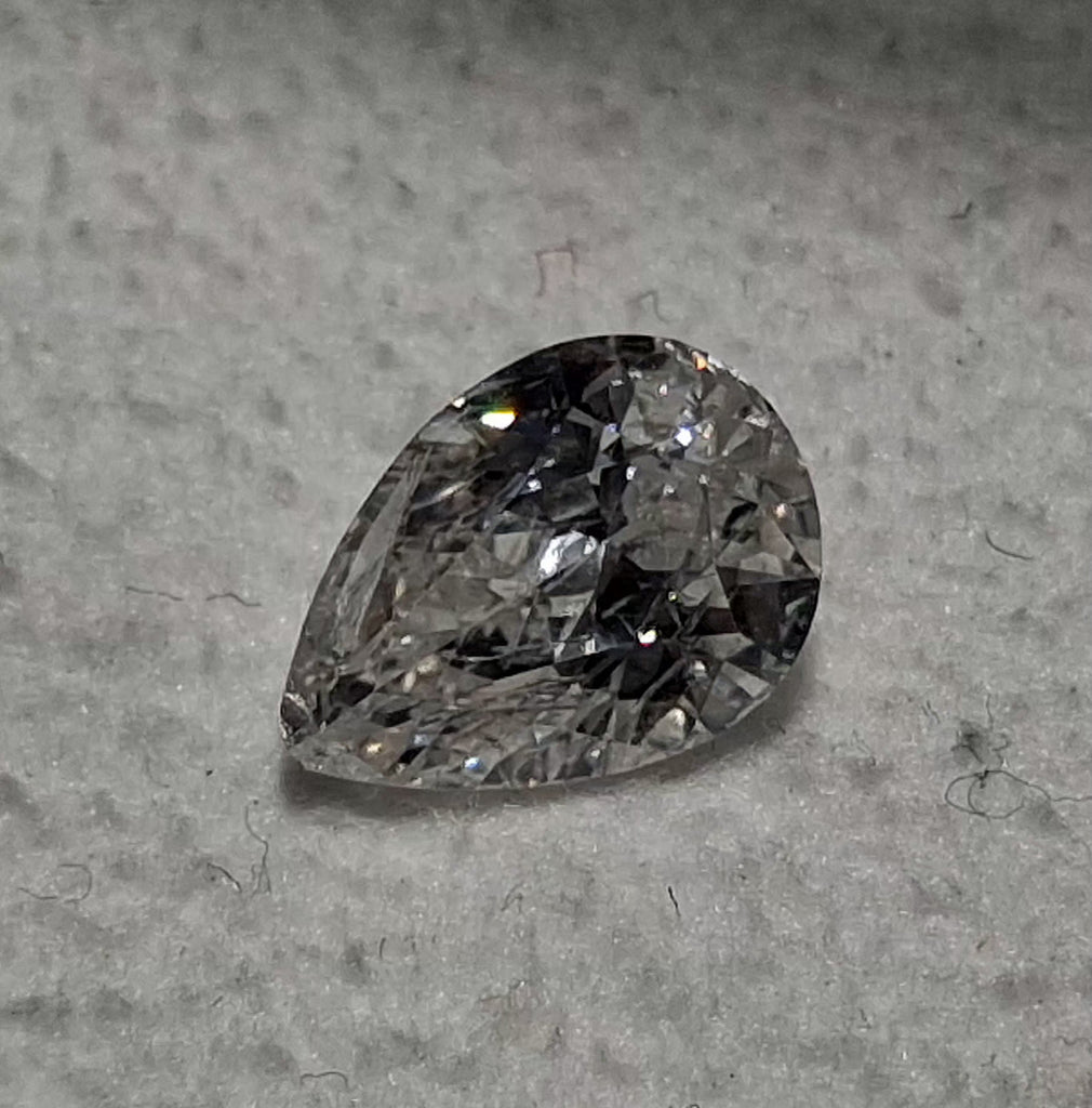 0.99 CT Natural Pear Cut Broken FG I1