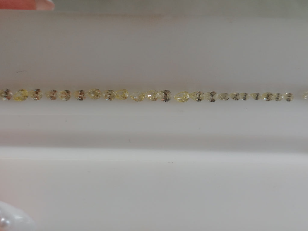 1.98 CTW Pear Cut Natural Diamond Parcel Fancy Yellow VS-SI1