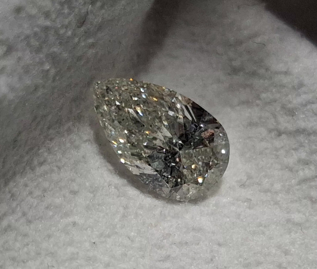IGI 1.51 CT Natural Pear Brilliant I I1