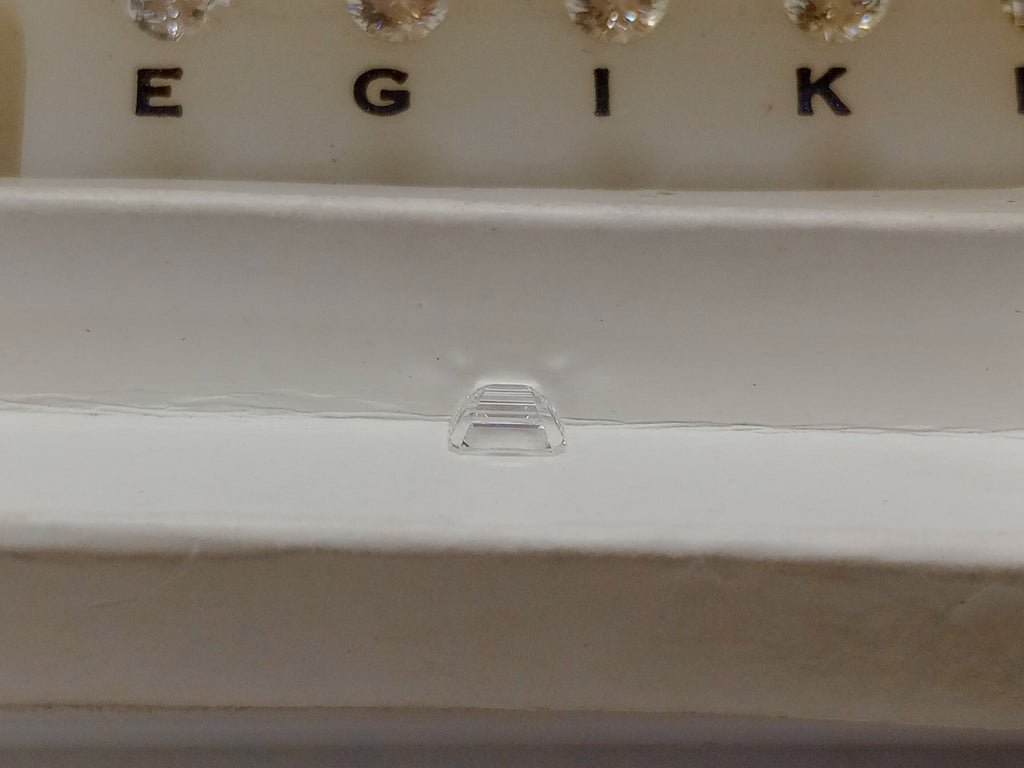 0.53 CT Natural Emerald Cut HI VS2