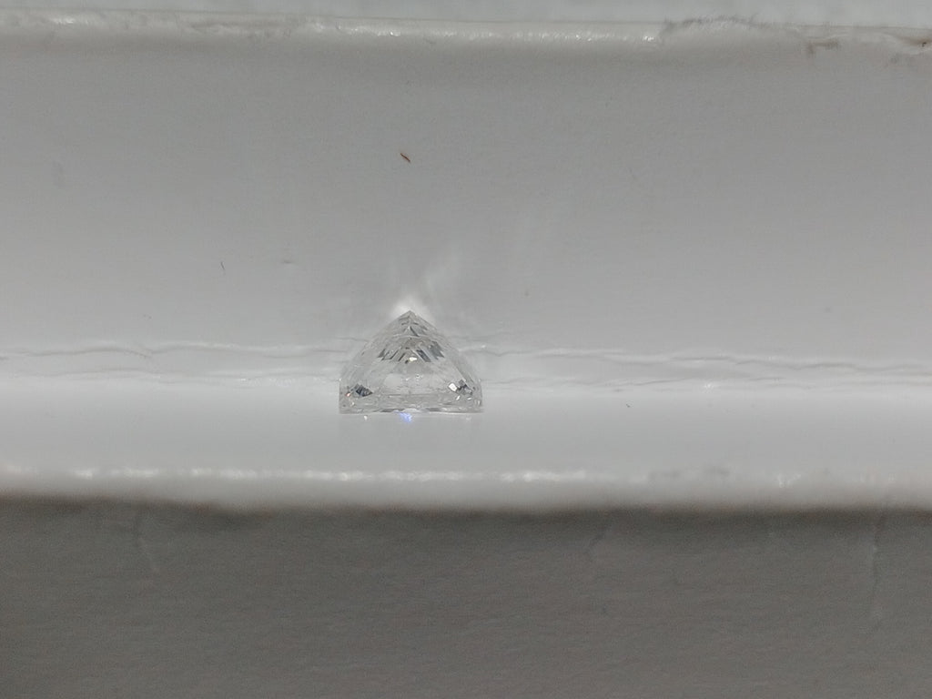 0.58 CT Princess Cut Natural Diamond E-F SI2