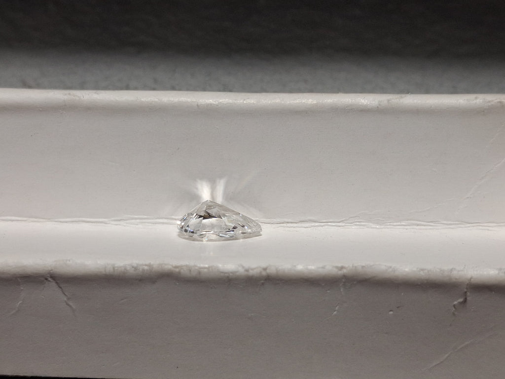 0.99 CT Natural Pear Cut Broken FG I1
