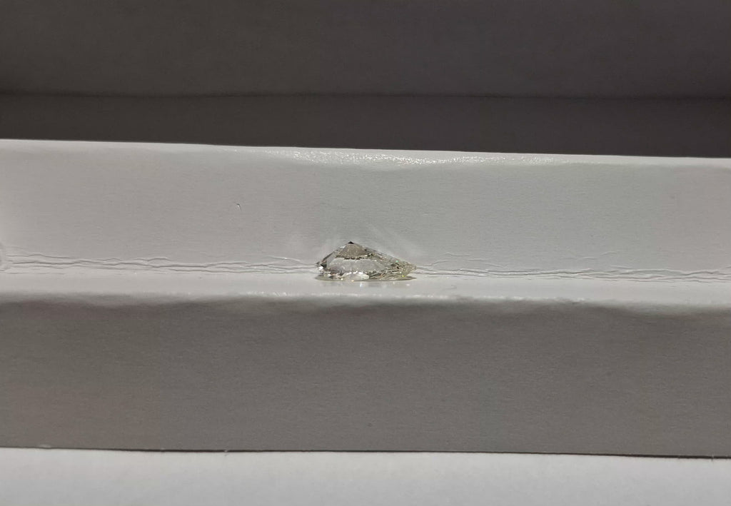 GIA 1.01 CT Natural Pear K SI2 MED BLUE
