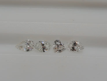 1.31 CTTW Fancy Cut Natural Diamonds Mix (4) G-H-I SI1+