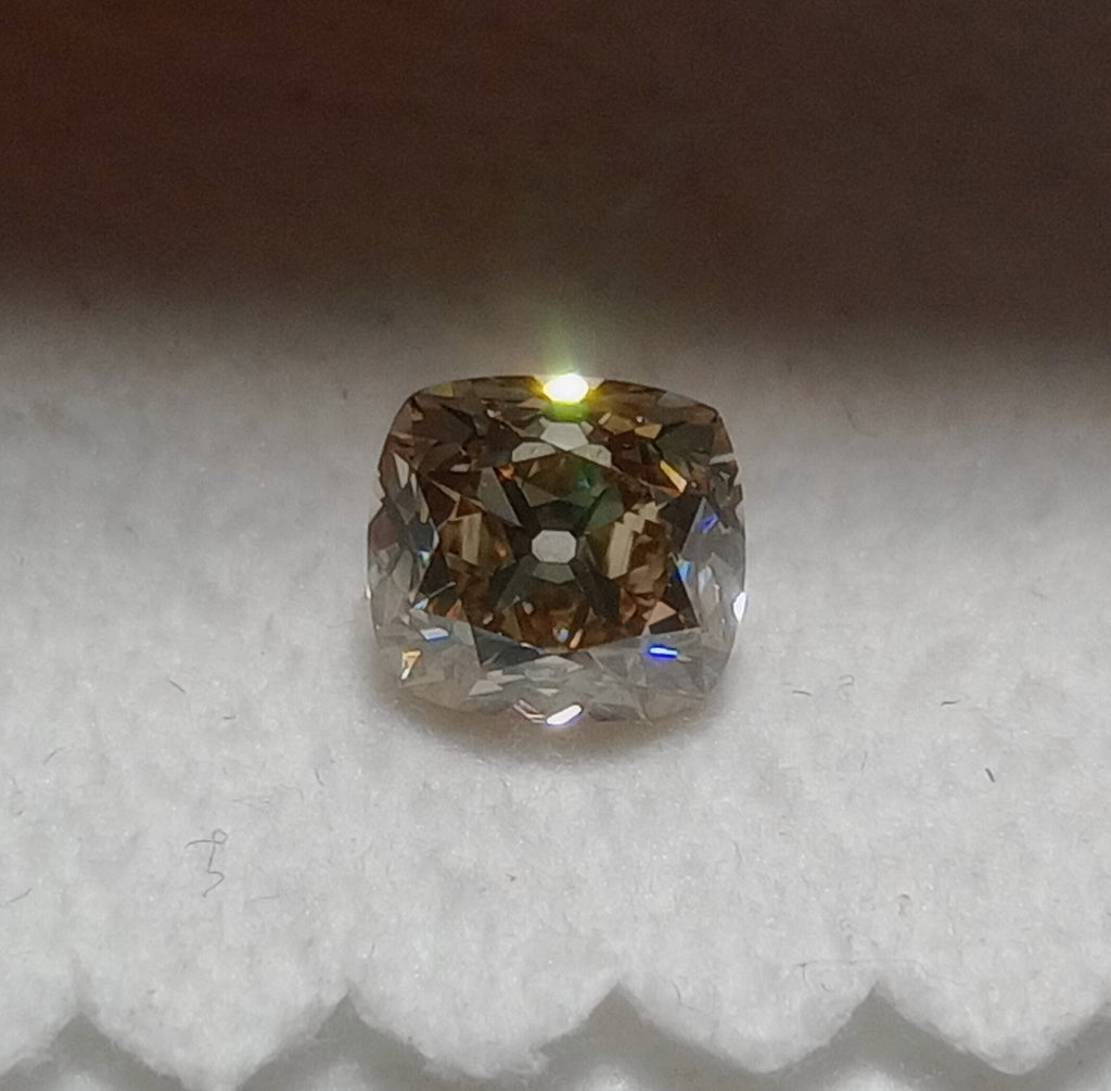 1.01 CT GIA Cushion Brilliant Natural Diamond Y-Z Light Brown VS1