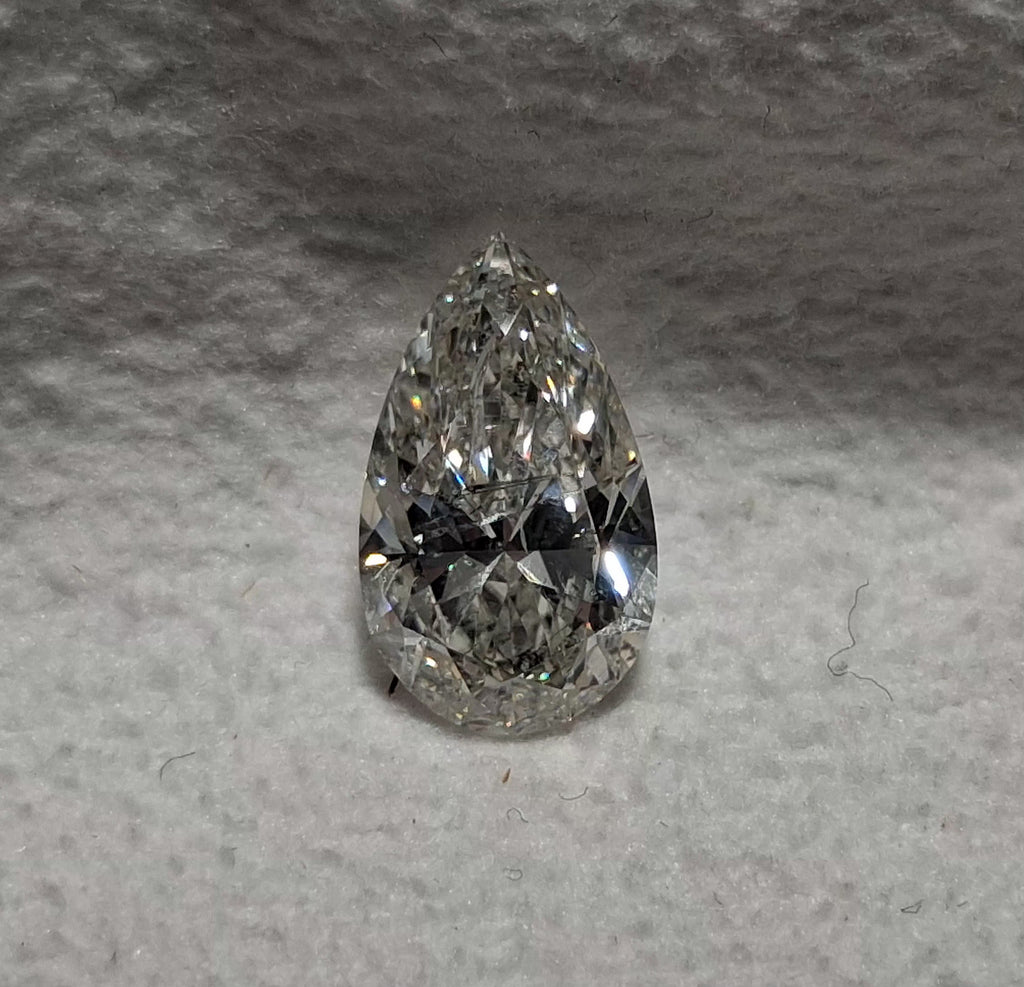 HRD 2.01 CT Natural Pear Brilliant H I1