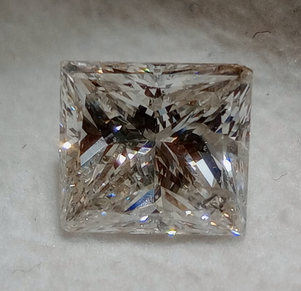2.00 CT Princess Cut Natural Diamond H I1