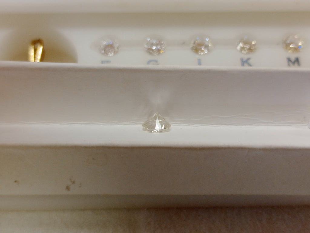 GIA 0.75 CT Natural Round, J VS2