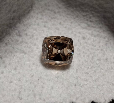 GIA 1.52 CT Natural Old Mine Brilliant Dark Yellow-Brown VS2