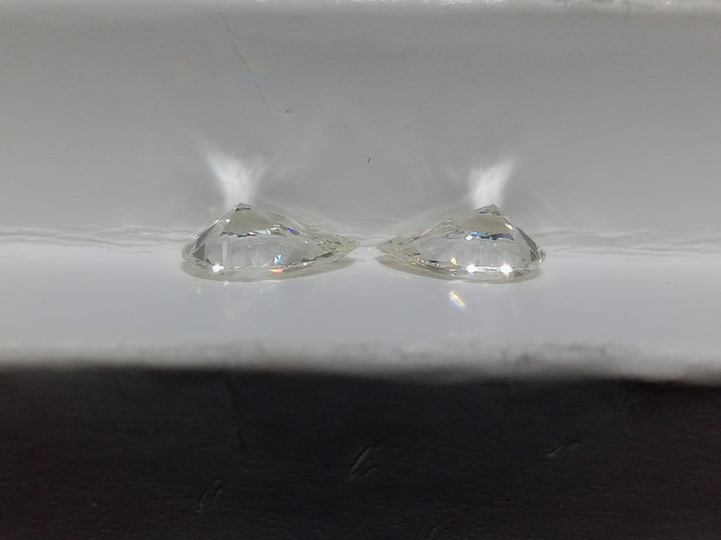 1.40 CTW GIA Pear Shaped Natural Diamond Matched Pair K VS2