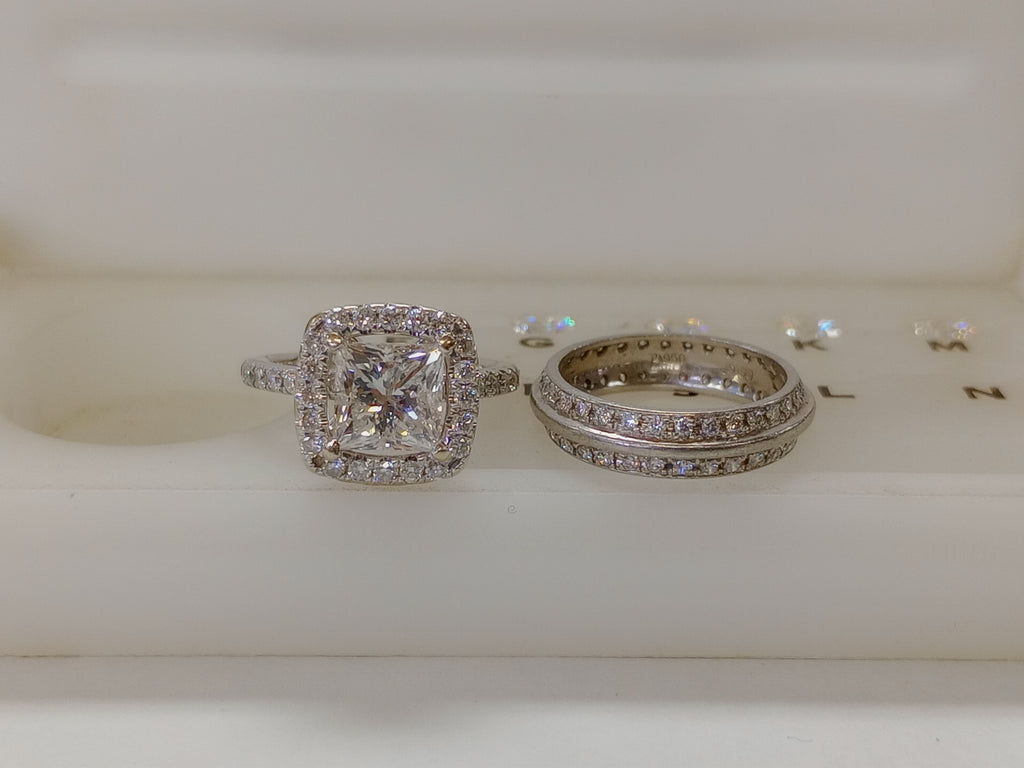 IGI Center Stone EST 2.10 CT Princess Diamond, G-H, I2