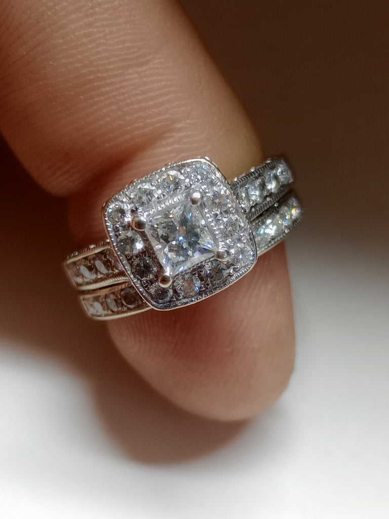 Center Stone EST 0.42 CT Natural Princess Diamond, H-I, I1