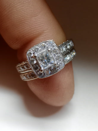 Center Stone EST 0.42 CT Natural Princess Diamond, H-I, I1