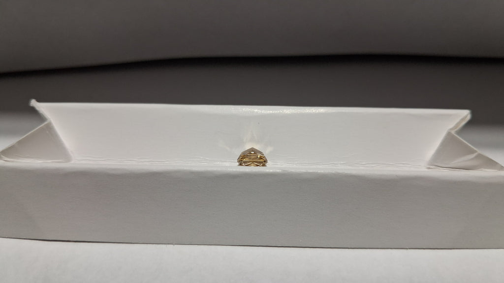 GIA 1.02 CT Natural Cushion Fancy Yellow-Brown SI1 EX VG