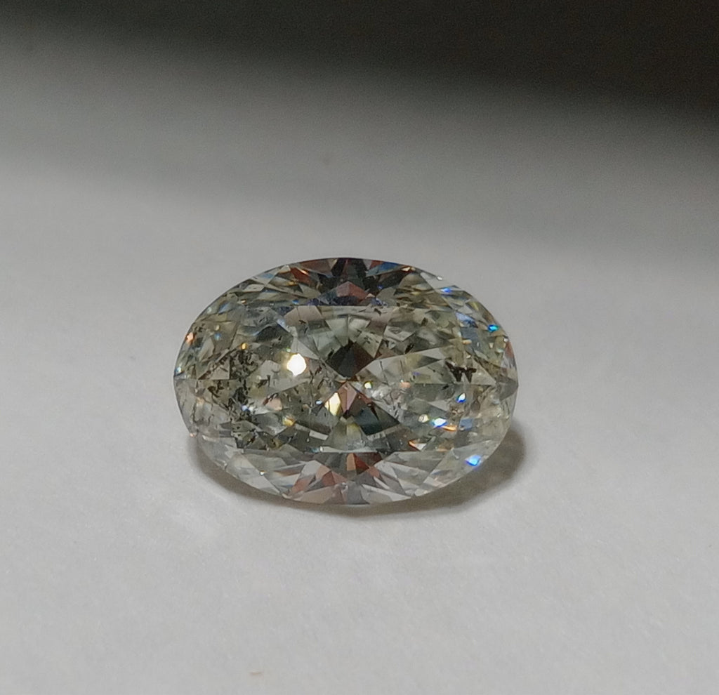 1.50 CT HRD Oval Cut Natural Diamond J SI2
