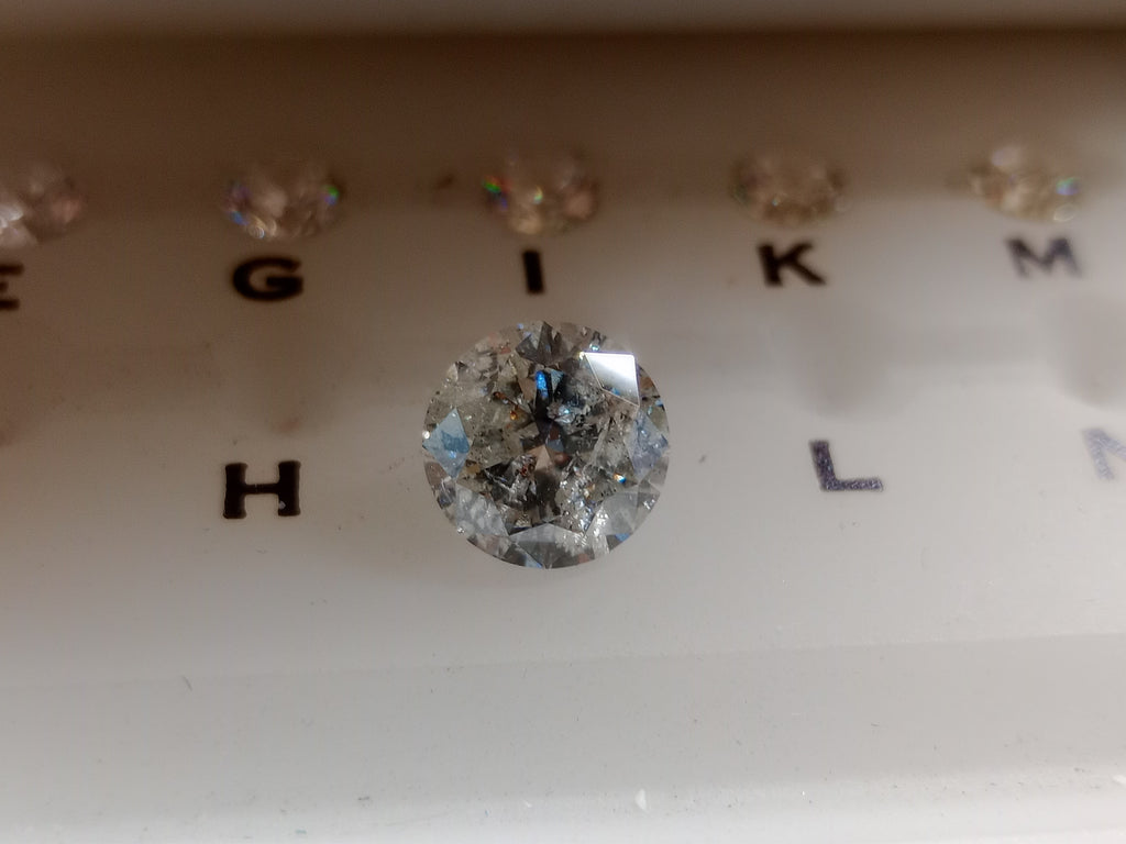 2.58 CT Natural Round Brilliant IJ I2-I3