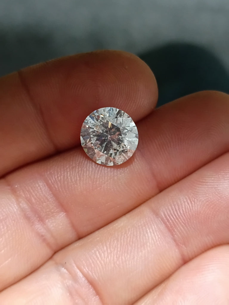 5.51 CT IGI Round Brilliant Natural Diamond F I1