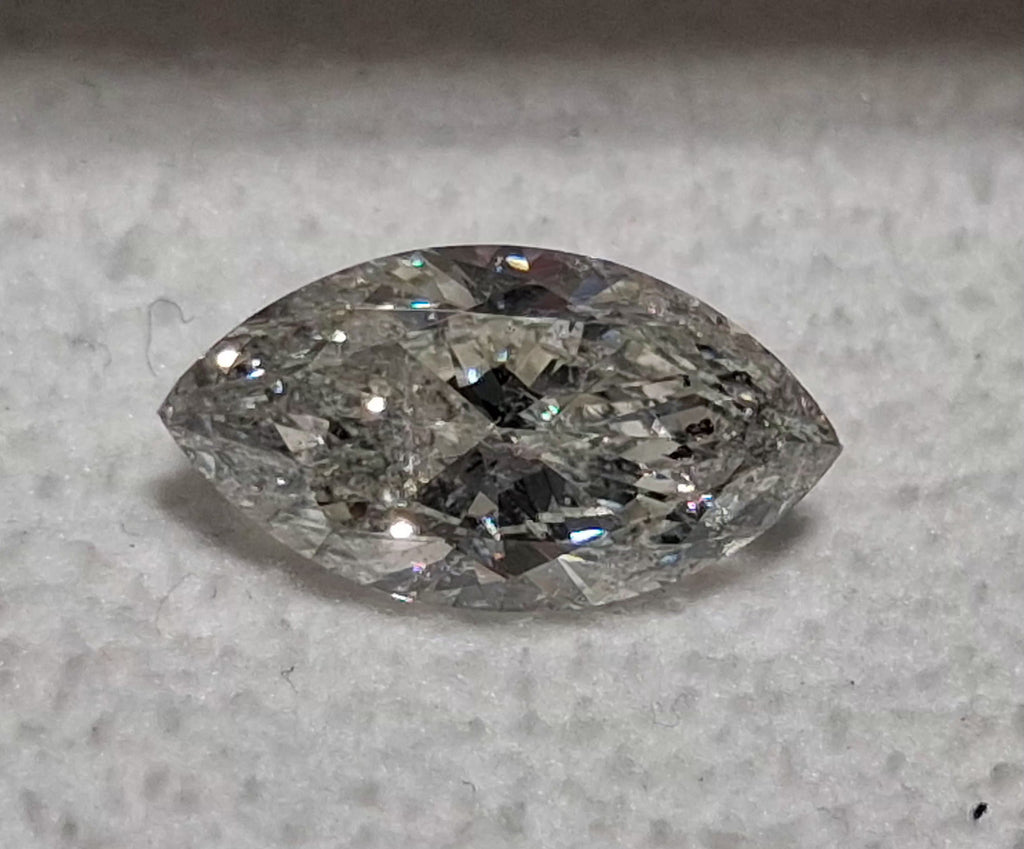 IGI 2.01 CT Natural Marquise Cut H I1 VG EX VG