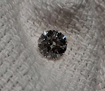 GIA 0.50 CT Natural Round N VVS1 Slight Brown