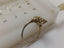 Antique ring with EST 0.80 CT SI+ white Old cut Diamonds