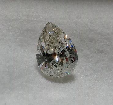 1.00 CT GIA Pear Shape Natural Diamond I SI2