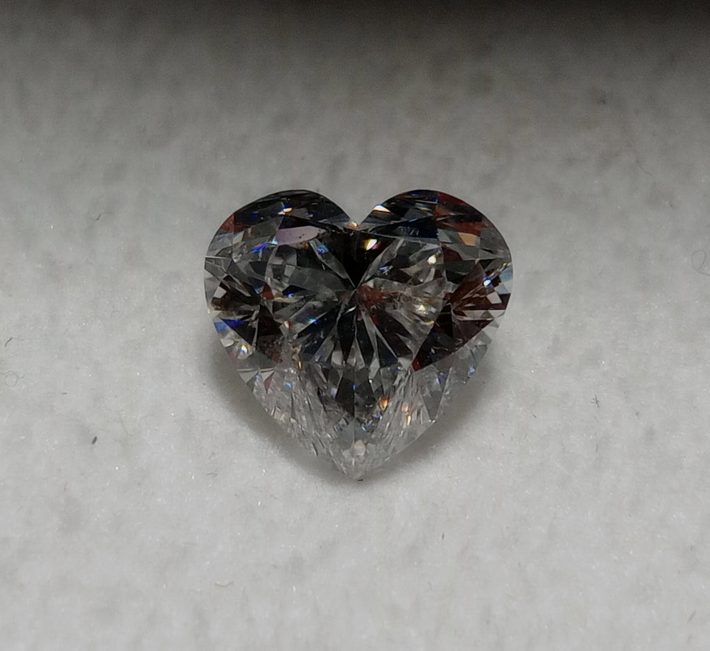 2.01 CT HRD Heart Brilliant Natural Diamond F SI2 XX
