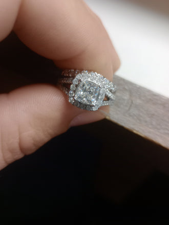 Center Stone EST 0.81 CT Natural Princess Diamond, E-F, I1-I2