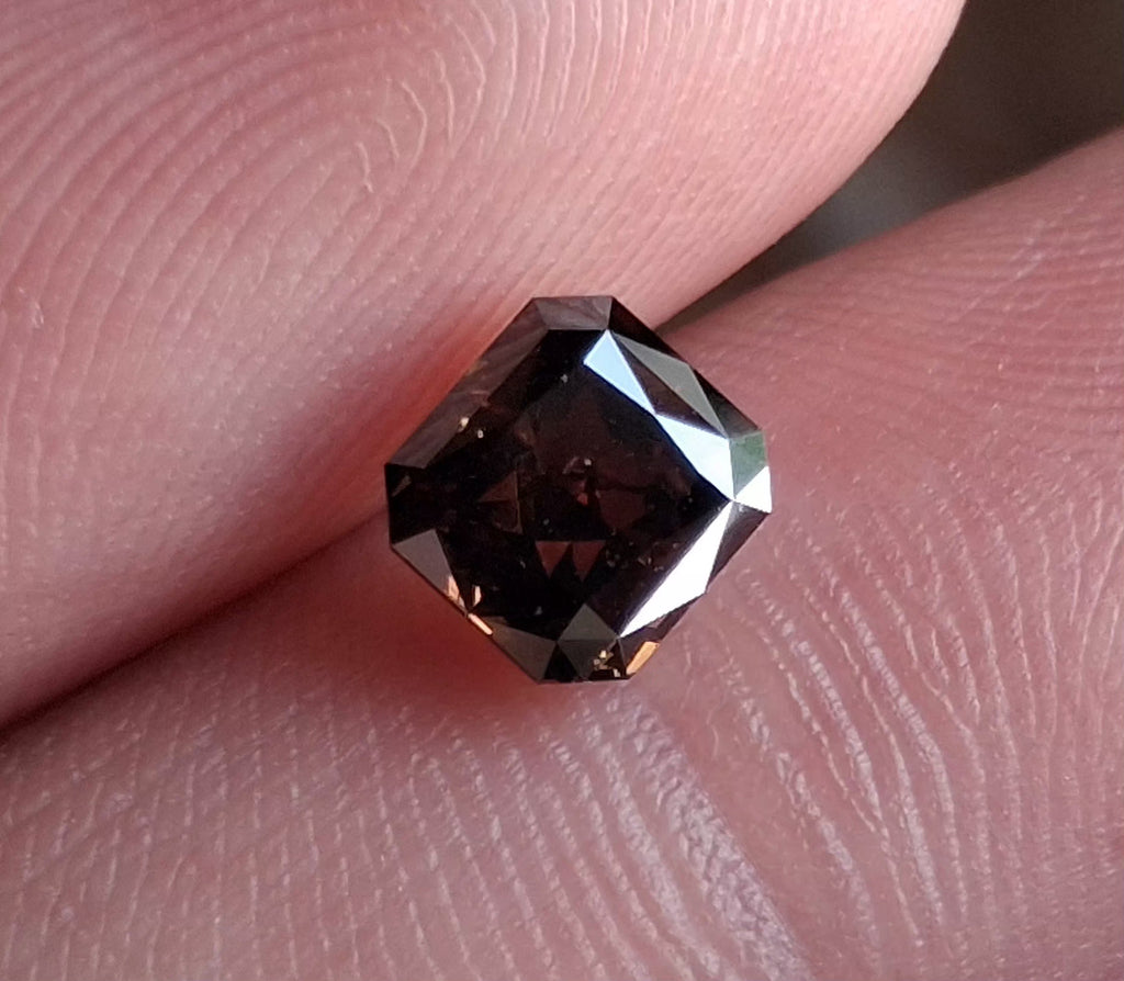 1.08 CT Deep Red-Orangish-Brown Natural Radiant SI2-I1
