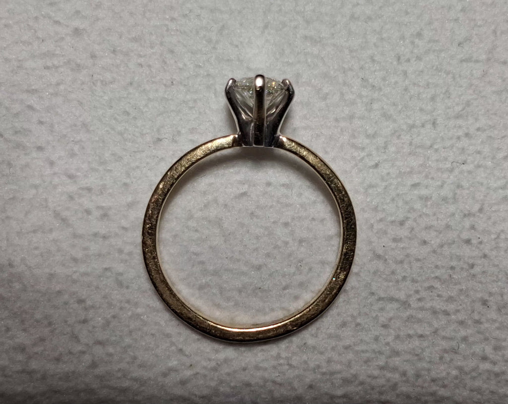 IGI 1.00 CT Natural MQ Cut Ring K SI2 XX 14k Gold 1.95g