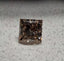 GIA 1.70 CT Natural Princess Cut WX Light brown VVS1